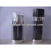 20ml 30ml Bouteille de pompe à air double noir et noir de 60 ml pour emballage cosmétique